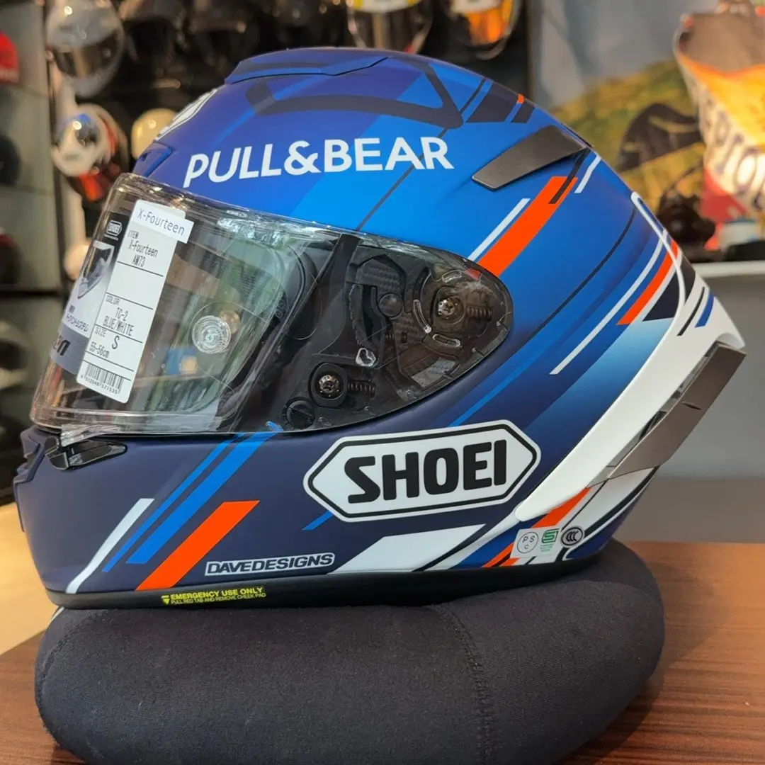 SHOEI X14小小马摩托车头盔，全新无使用，尺码S号。