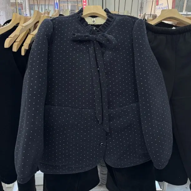 冬季三层加绒加厚韩版碎花蕾丝花边可外穿女士保暖家居服套装