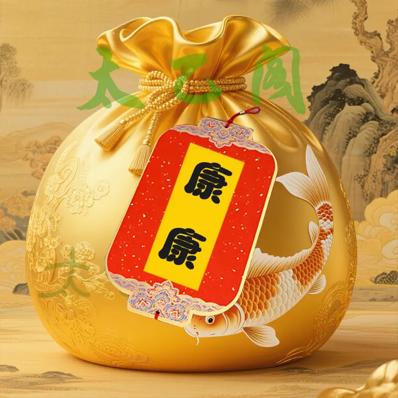 2号康康【福满】健健+康康 手绘卡 生肖挂饰