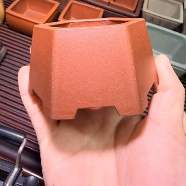 宜兴原矿紫砂手工四方素面花盆透气阳台多肉菖蒲绿植盆栽专用盆