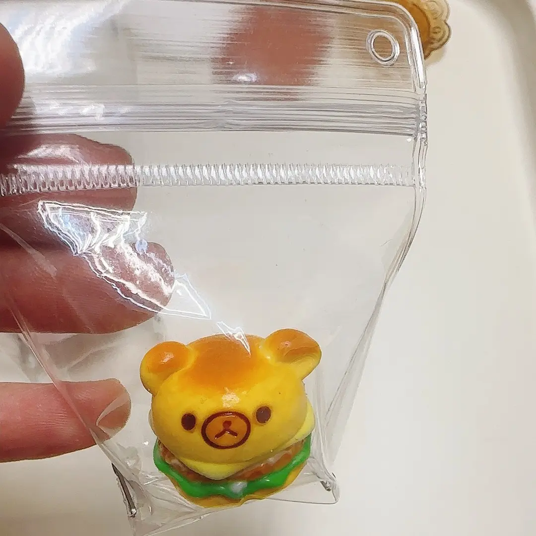 mini捏捏乐手工制作微瑕，小熊汉堡