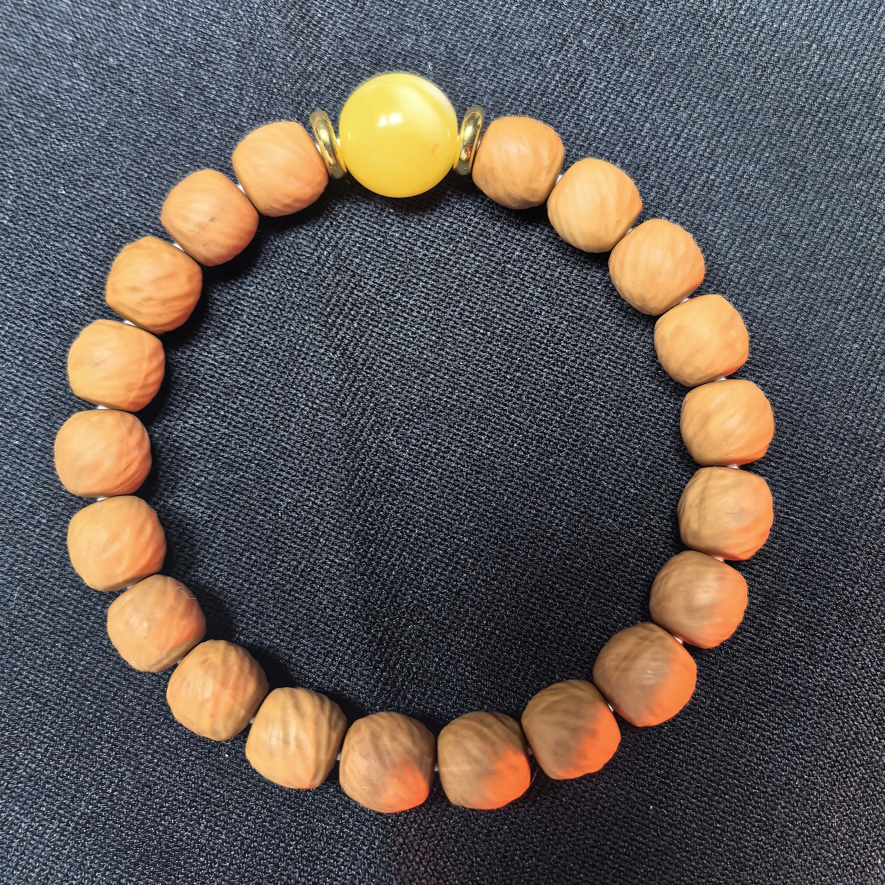 猴头云锦手串雕刻男女款原皮原色易盘玩10+