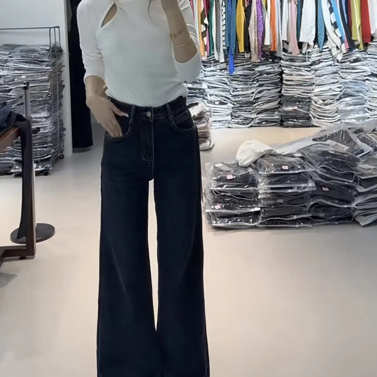 2025冬季厚绒显高显瘦时尚洋气百搭喇叭裤（下单备注款号）