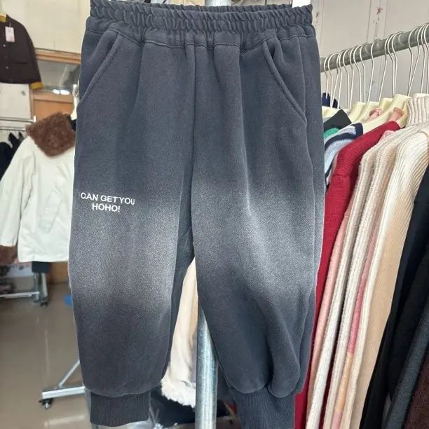 儿童秋冬加绒加厚宽松休闲运动裤中大童外穿不臃肿