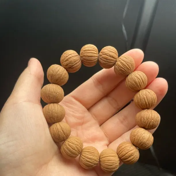 天然无修原皮原色猴头核桃文玩手串男女通用