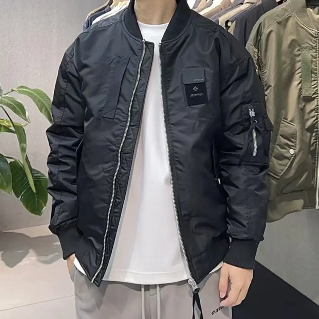 冬季新款棒球领白鸭绒时尚休闲保暖轻薄短款外套