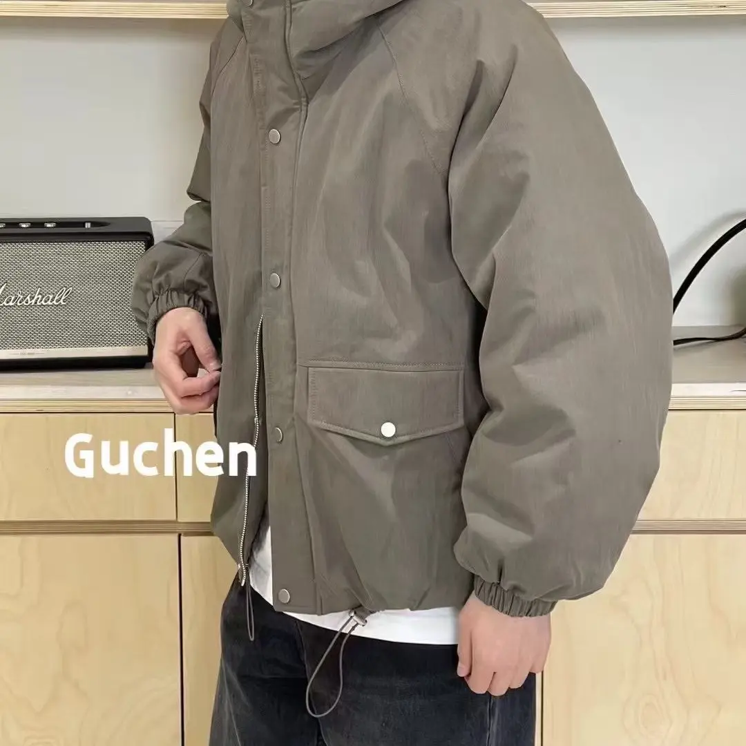 潮牌连帽加厚夹棉外套