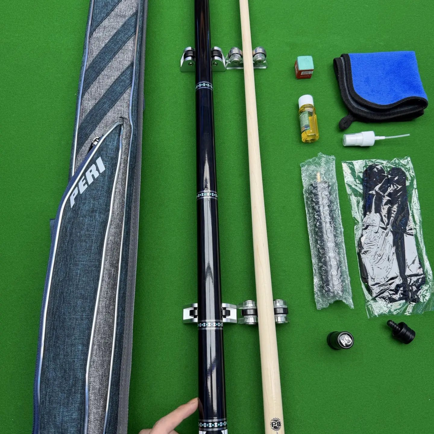 鲲鹏中式黑八九球大头杆手工枫木复刻1:1球杆台球杆