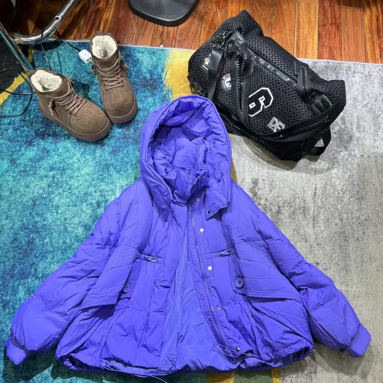 潮牌原创欧货雨棉服68895