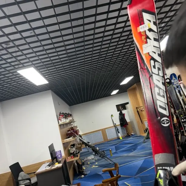 中级双板小回转二手男女适用滑雪板含固定器