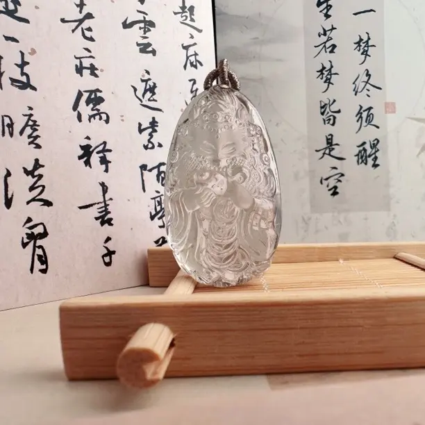 非金属仿水晶吊坠 【如意堂奶奶设计】（万贯）九尾古月吊坠