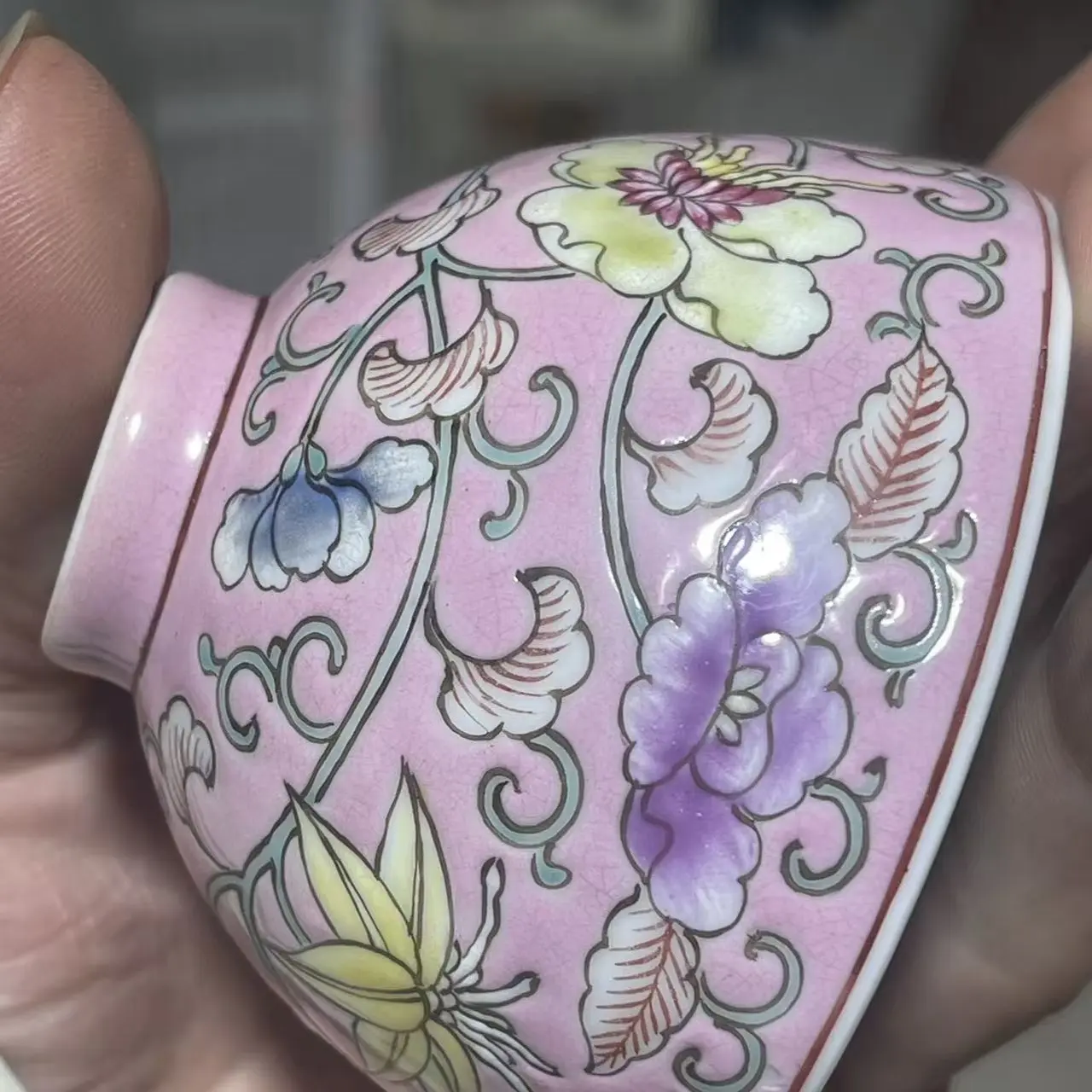 青花山水普洱杯品茗杯主人杯茶具中式送礼杯