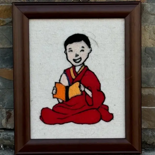 扎若若 手工毛毡画