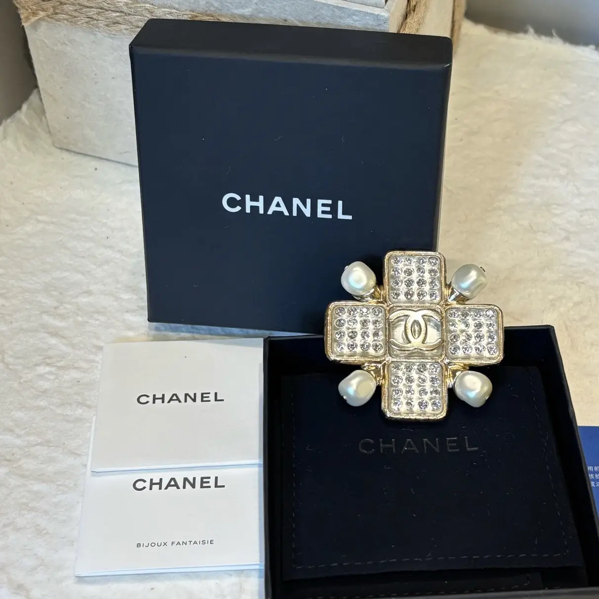 95新 Chanel/香奈儿 95新 重工珍珠款胸针