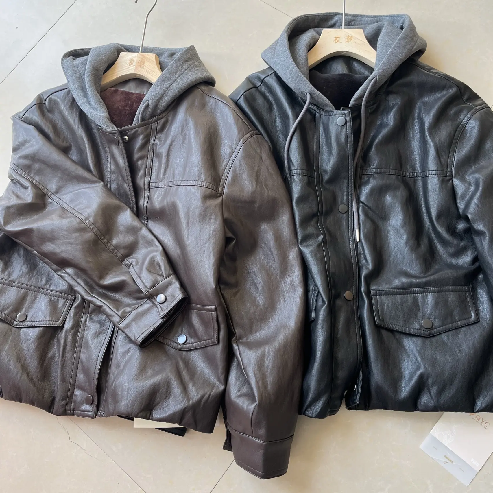 春季长袖标准秋季宽松型连帽上衣宽松