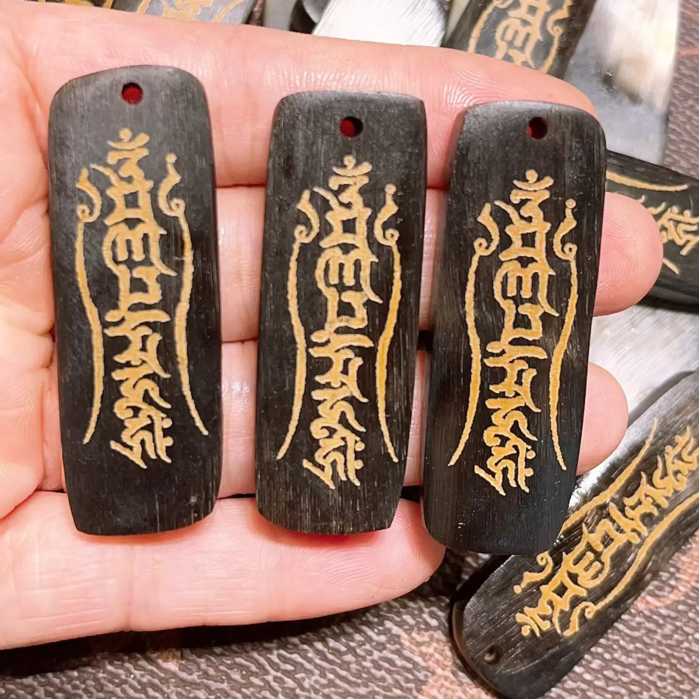 驴蹄子牌子八卦六字真言DIY精品文玩搭配
