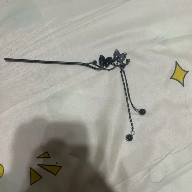 新中式古风小蝴蝶发簪女高级感盘发汉服旗袍配饰头饰