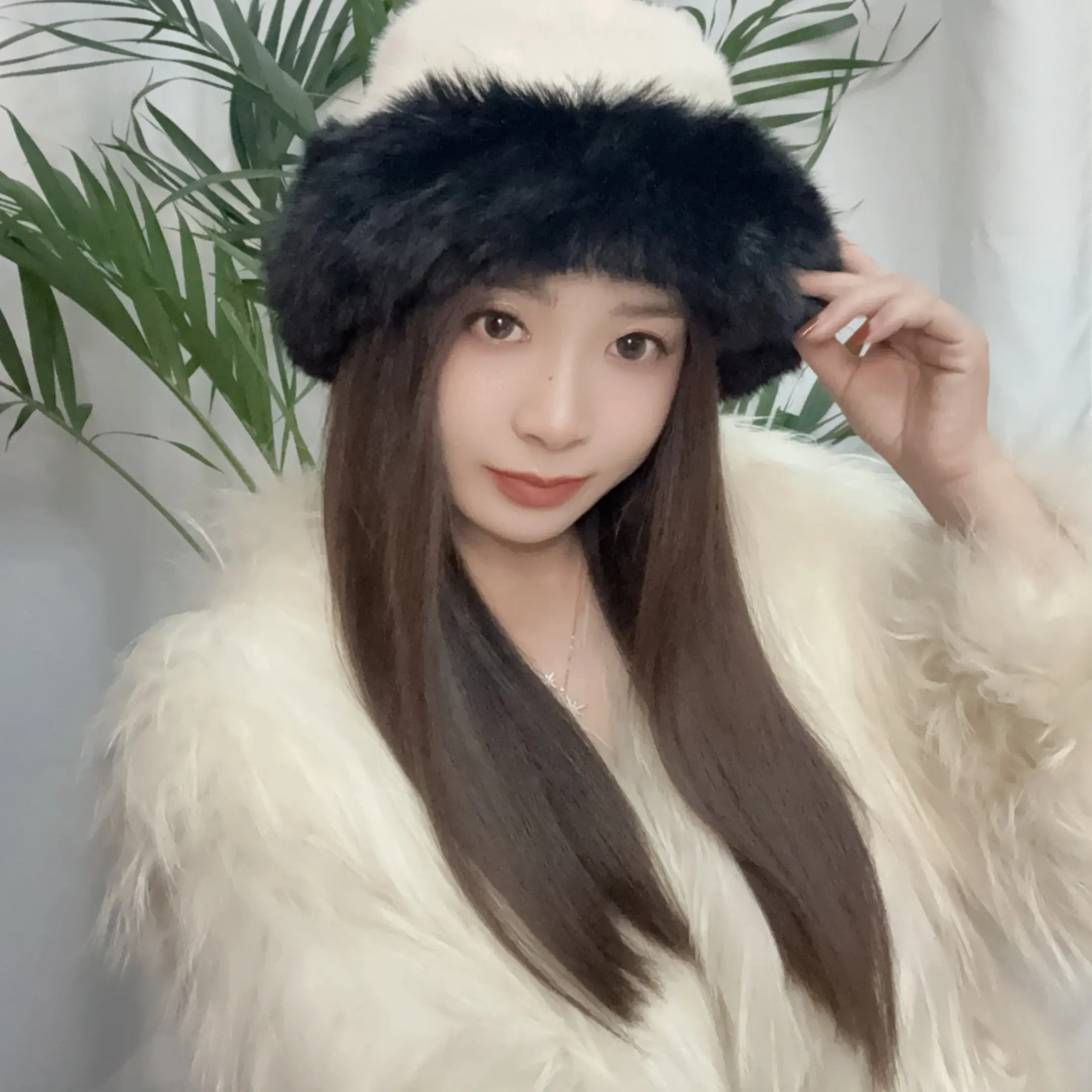 秋冬季韩版帽子女百搭保暖护耳防寒时尚加厚毛绒帽