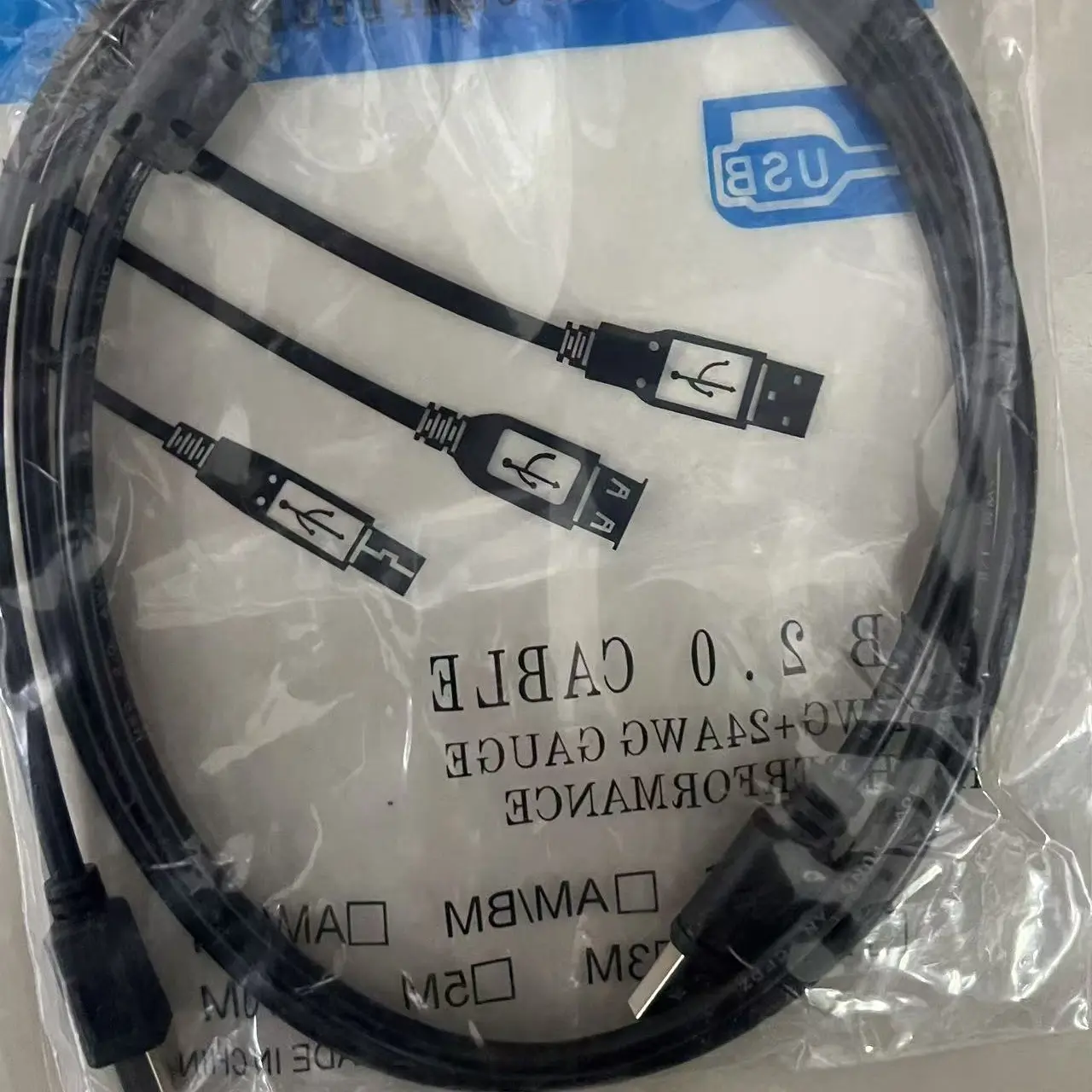 USB 线转方口线mHMI下载线板式plc下载线