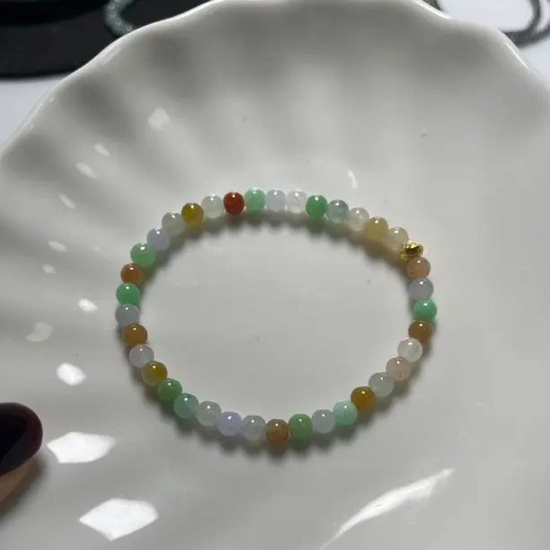 A货冰种多宝单圈手串
