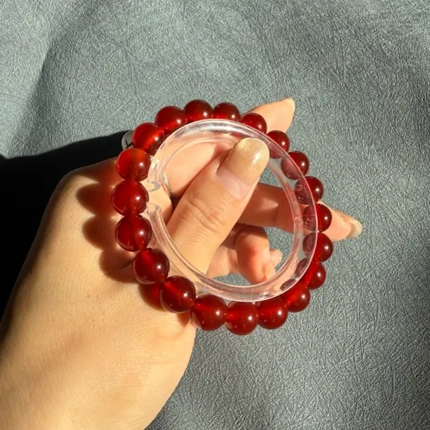 红玛瑙手链天然显白男女通用生日节日礼物
