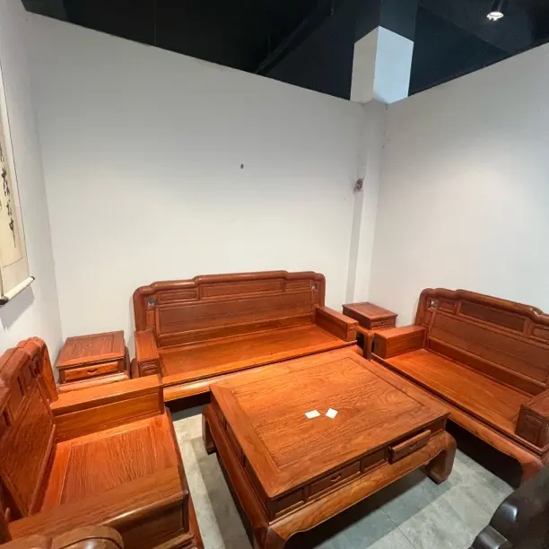 新中式客厅红木沙发大果紫檀高端实木家具中大户型古典办公家具