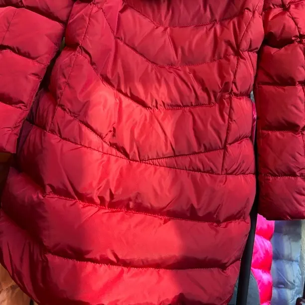 冬季韩范轻薄保暖连帽三防立领女童羽绒服