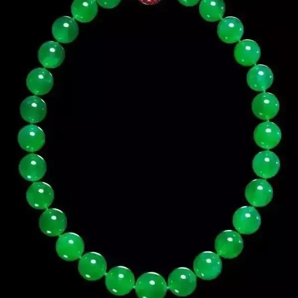 时尚千金风手链见外包装绿色串珠百搭素款绿祖母晶