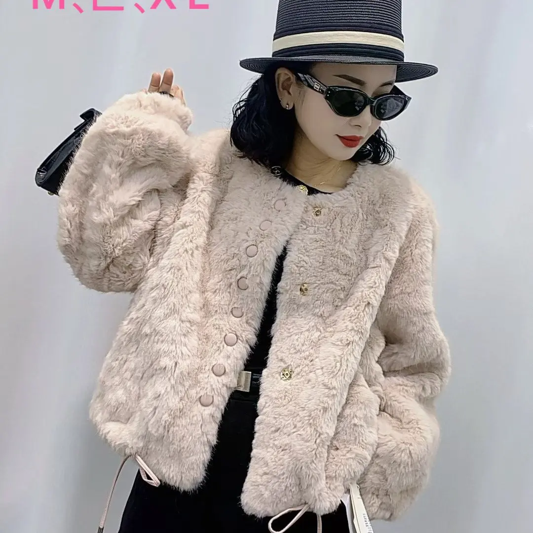 （150-200）冬季新款小香风短款外套女加厚保暖上衣