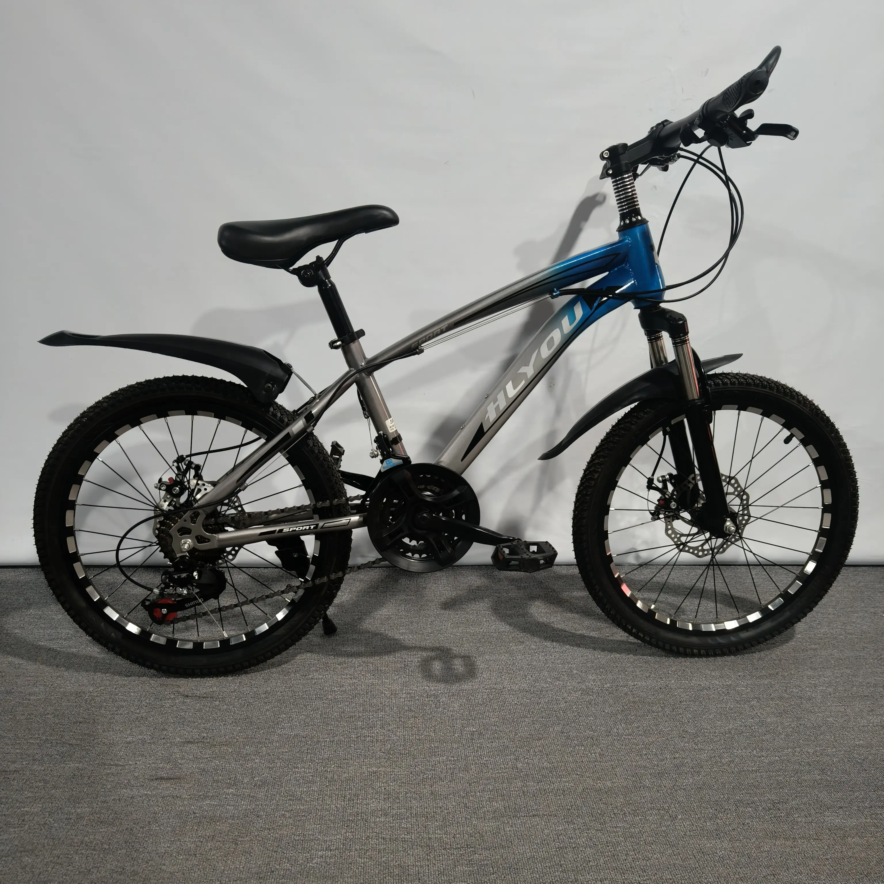 20寸22寸21速高碳钢车架碟刹带减震男女通用学生山地车轻便好骑