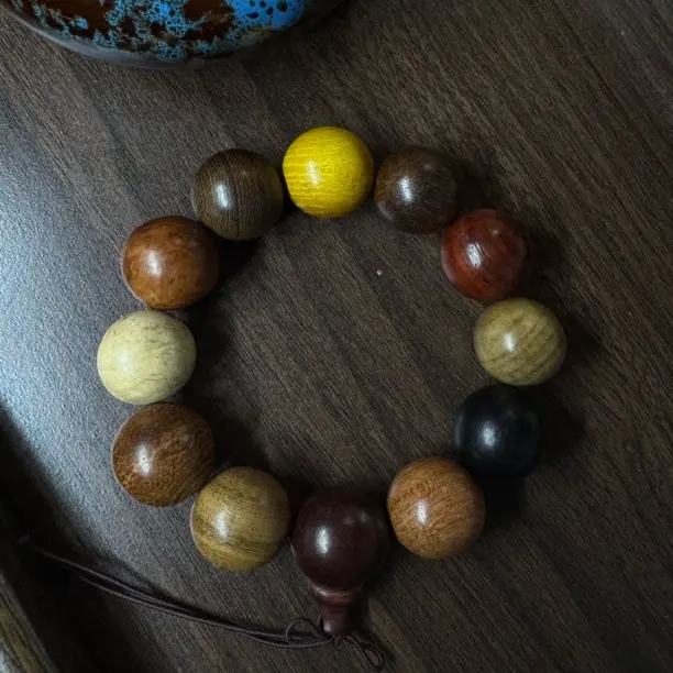 木质手链 【掌中趣】L014多宝2.0檀木男女情侣款佛珠