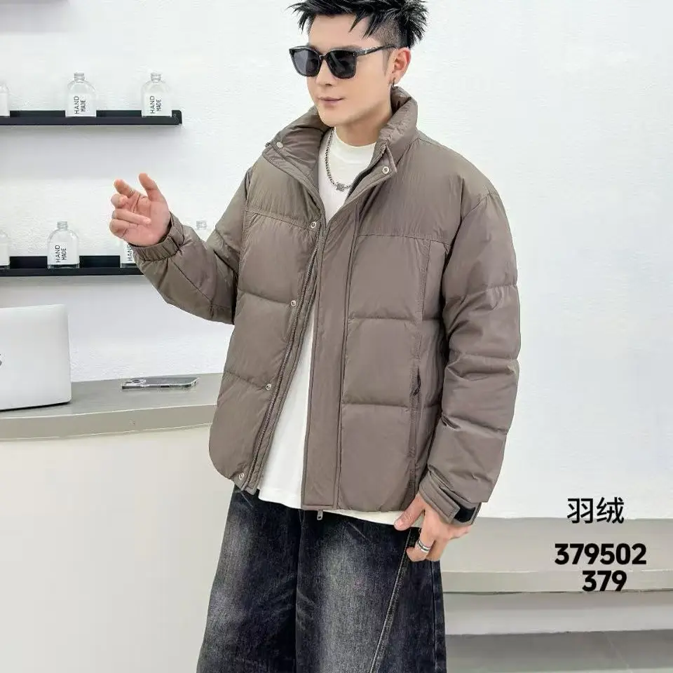 男士冬季新款加厚保暖立领痞帅宽松日系潮流防风外套379502羽绒