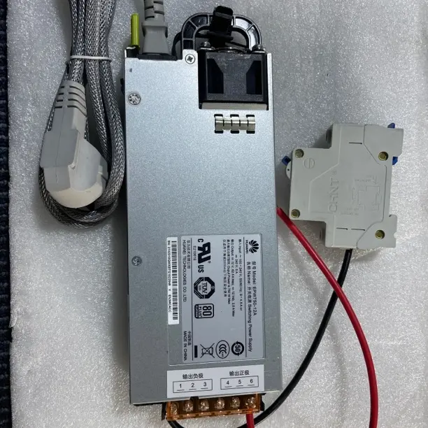 华为750W转换器，220伏转换12V60A端子以改好正负极，电源线和开关！