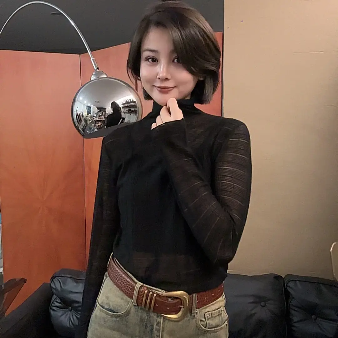 肌理感水溶羊毛细纱时尚微透羊毛小打底