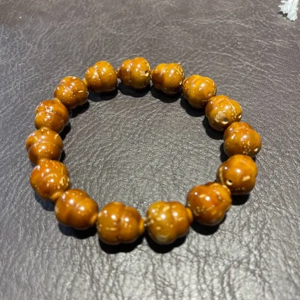 天然全品花皮老型紫金鼠菩提葫芦手串卡14