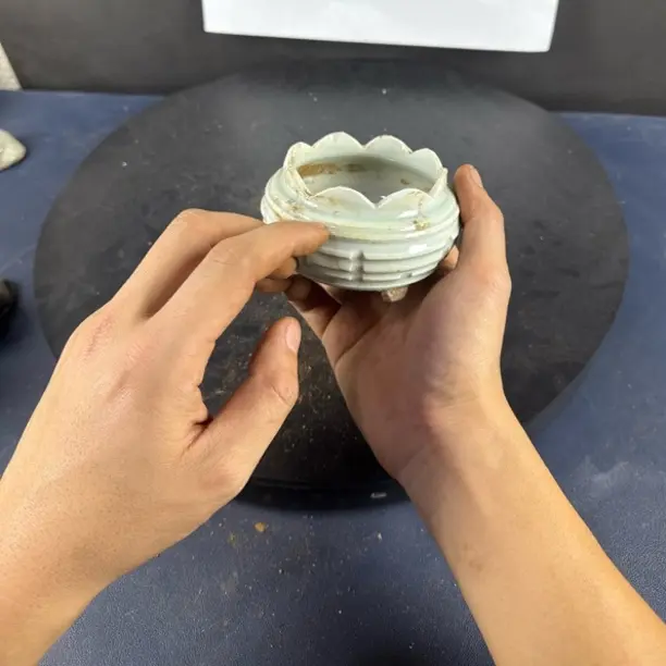 漂亮的小瓷碗素色