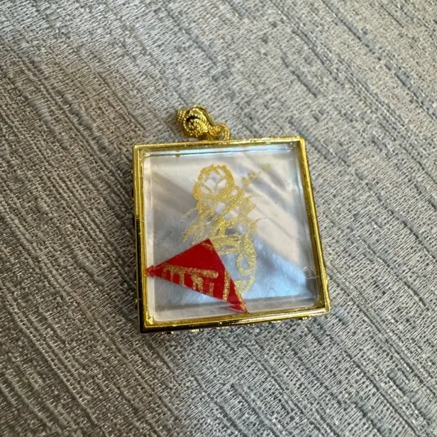 合金仿珍珠吊坠 时尚吊坠 方形合金珐琅吊坠