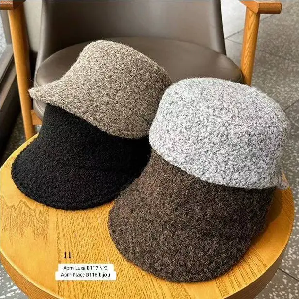 【智恩】韩国东大门保暖显脸小鸭舌帽时尚渔夫帽百搭帽子新款