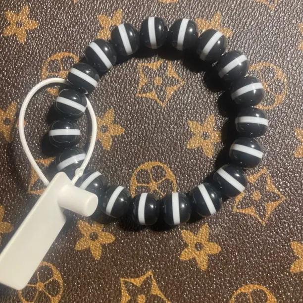 玛瑙一线药师珠未镶嵌手链