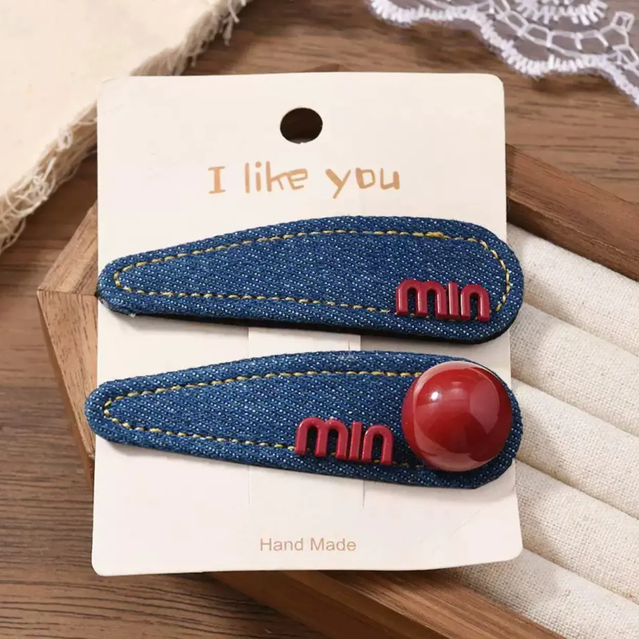 高级感蝴蝶结珍珠发夹侧边刘海夹头饰