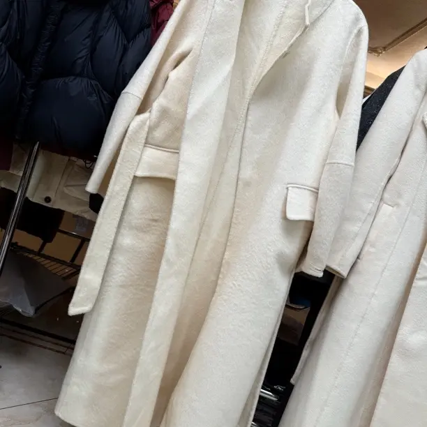 孤品高货手工定制No退No换 韩系宽松秋冬气质双面羊毛大衣外套