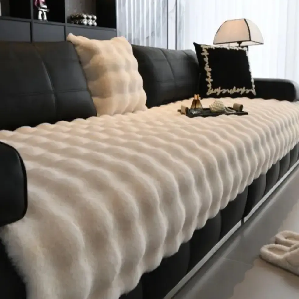 绒加厚沙发垫秋冬通用防滑耐磨可机洗沙发罩