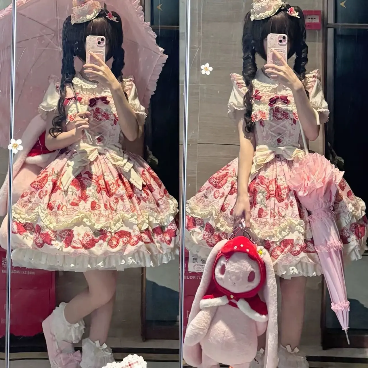 草莓空想曲花苞款jsk原创甜美lolita裙