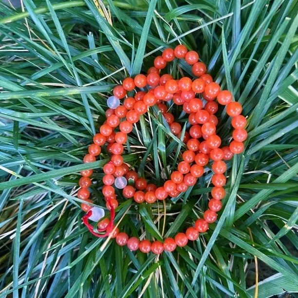 保山天然原矿卡7水红 108多圈