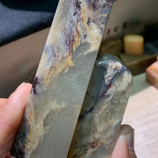 天然石水草印章适合篆刻与收藏