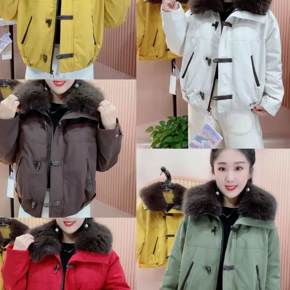 5812羽绒毛领派克外套(毛领可拆卸）