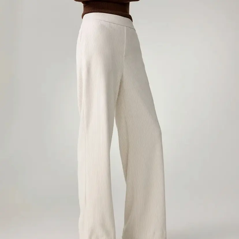 【丹丹】CC+裤王之选肌理感高腰弹力金葱雪尼尔直筒裤2752