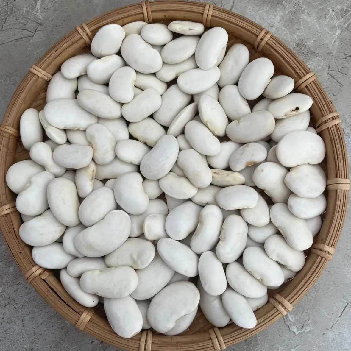 恩施高山农家种植当年白芸豆炖肉豆子好吃云豆芸豆蹄花炖猪蹄老妈