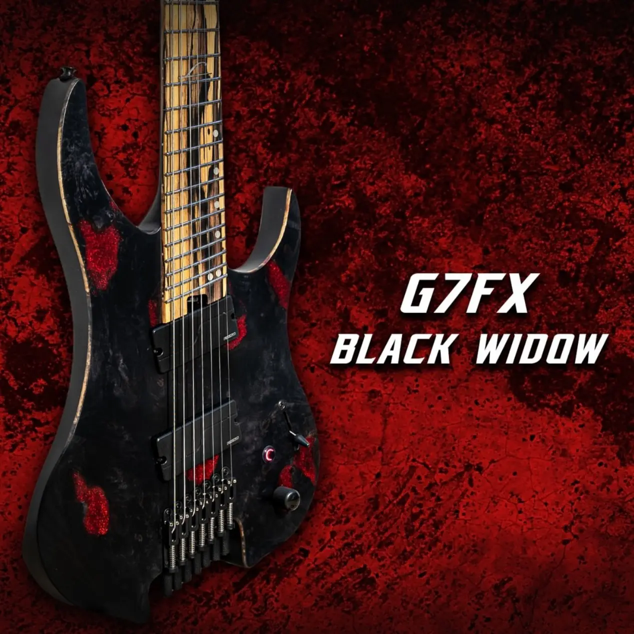 现货 Legator Ghost 无头系列 G7FX 7弦扇品电吉他