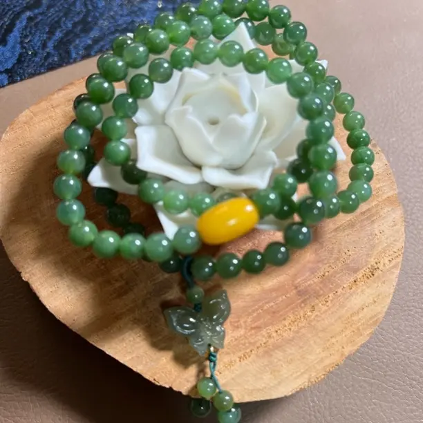 和田玉圆珠时尚百搭女士多圈手串